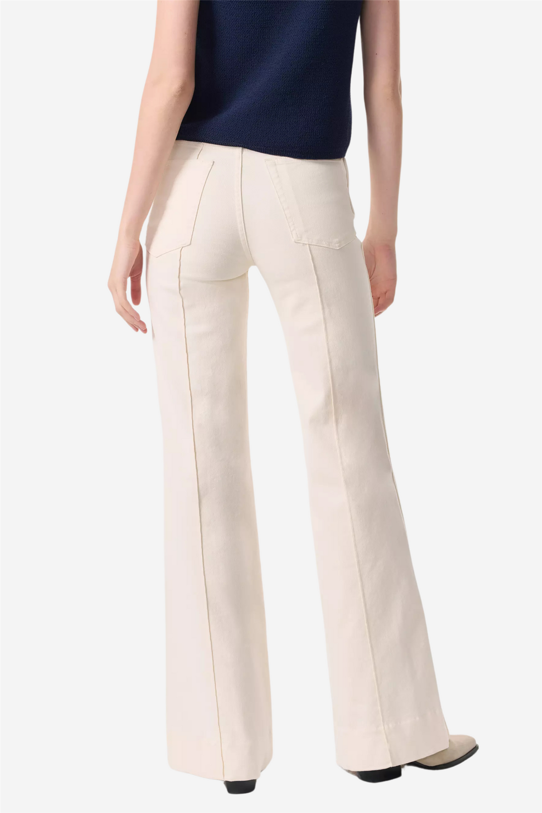 Skylar High-Rise Trauser Jean Ecru