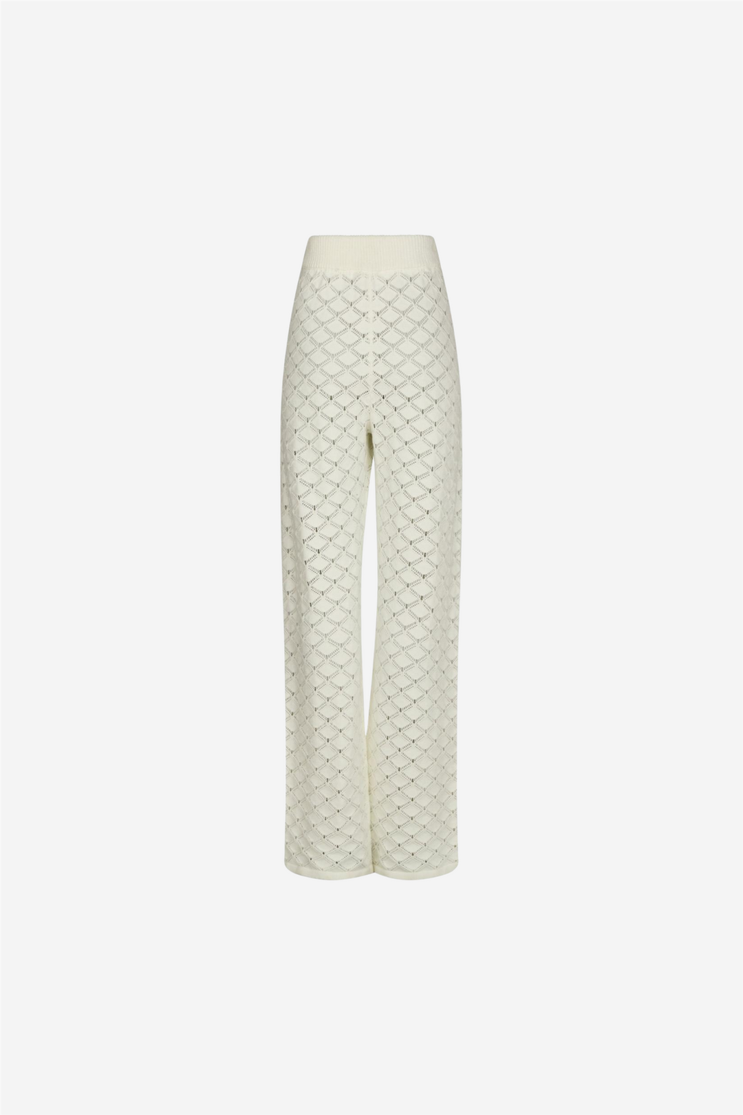 Rizzy Crochet Pants Off White