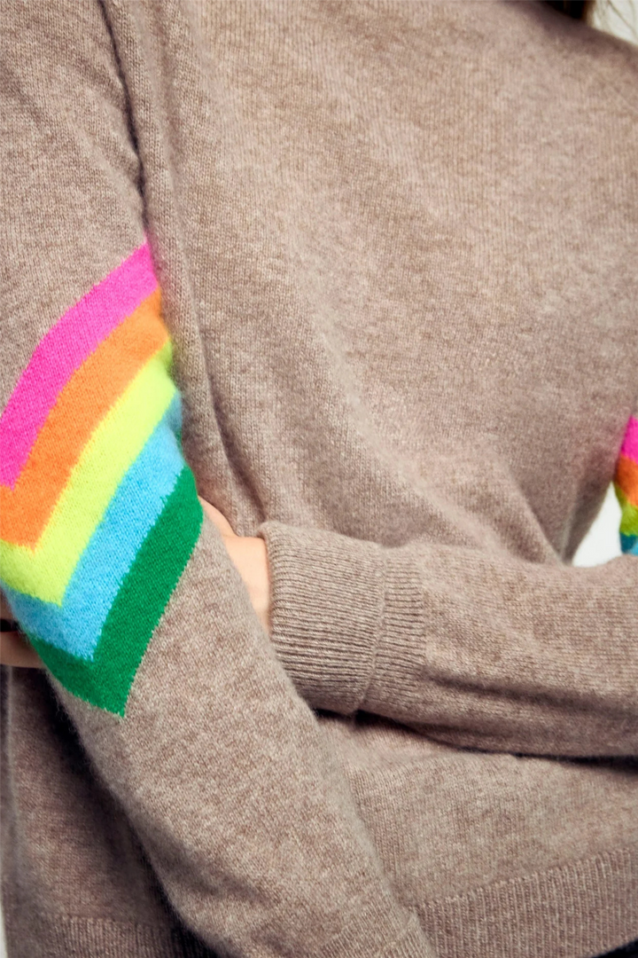 Mock Neck Sweater Taupe