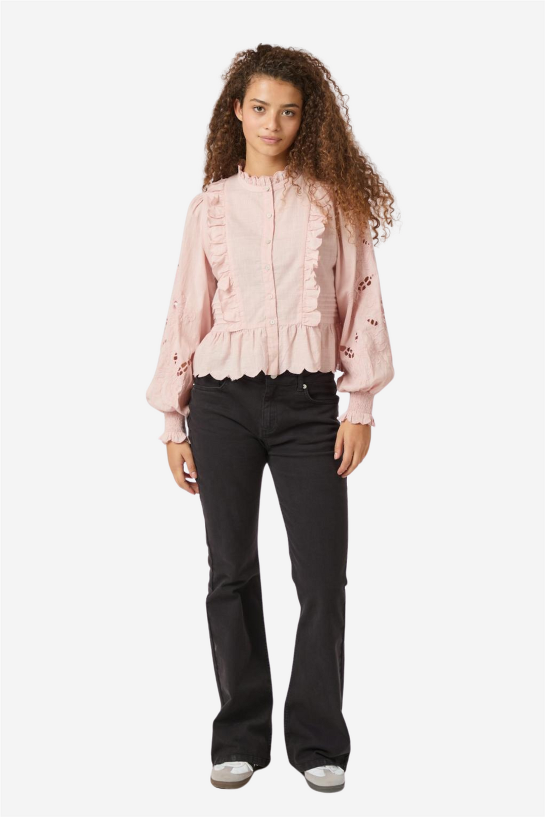 Petrine Emboridery Blouse Rose