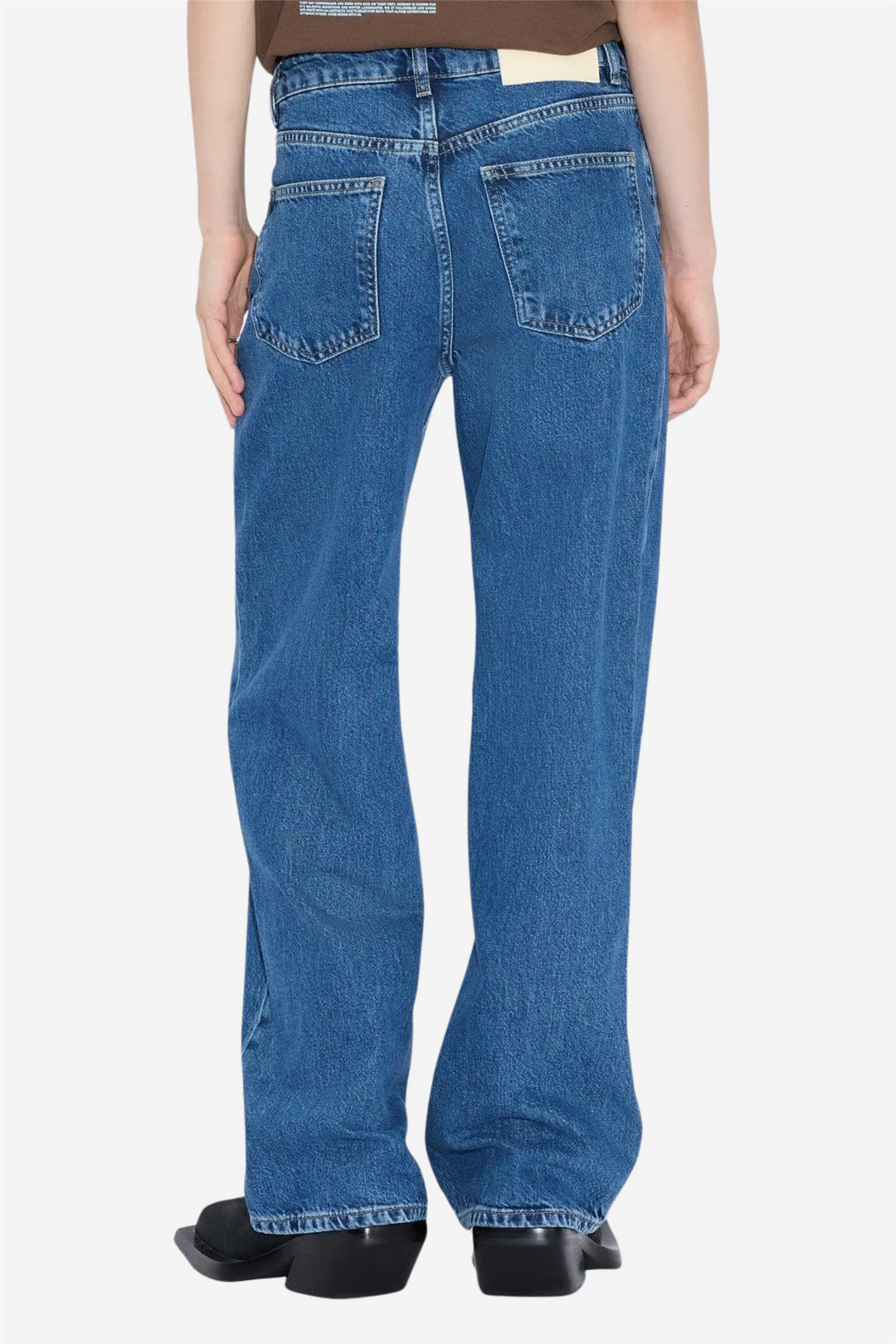 W Wide Jeans Mid Blue
