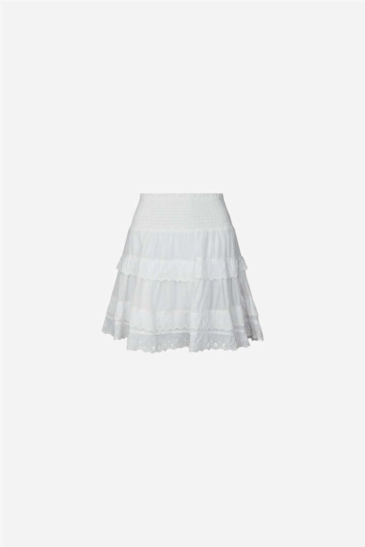 Heidie Ruffle Skirt White