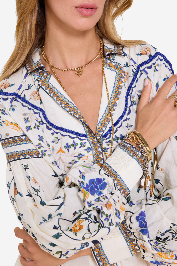 Flora Danica Long Dress Vanilla