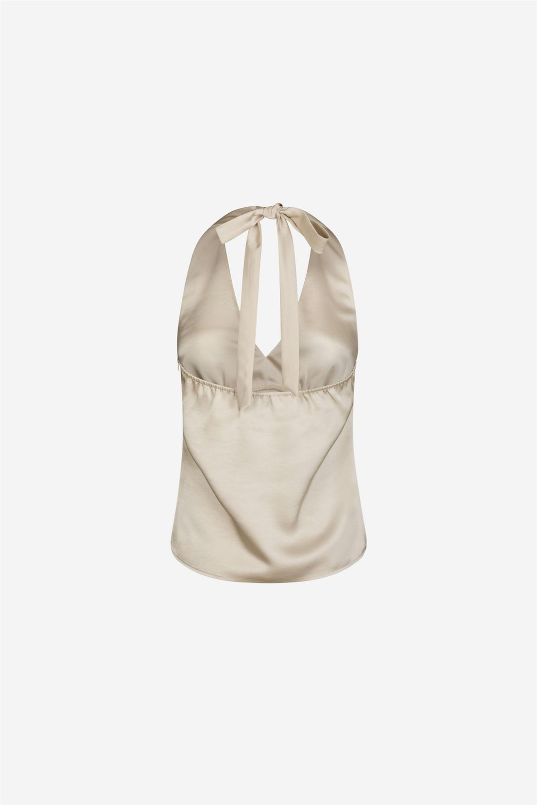 Kinuni Halter Top Messe Champagne