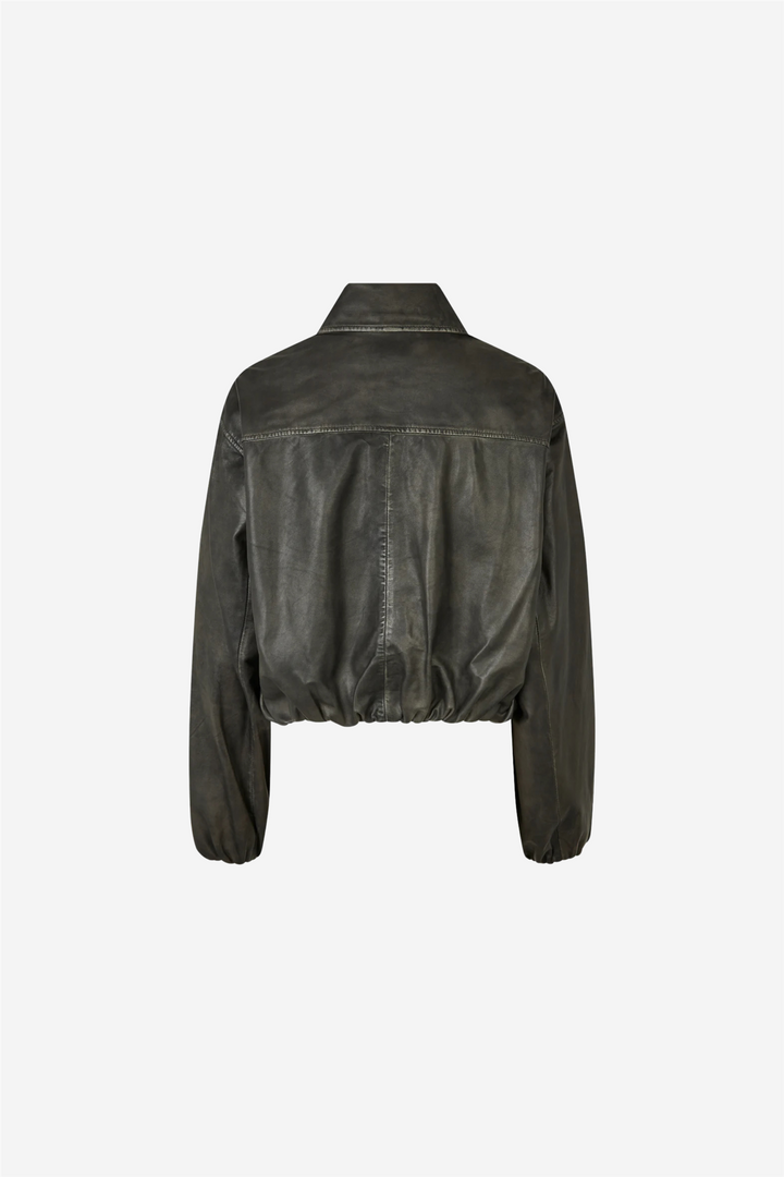Lato Leather Bomber Jacket Thunderstorm