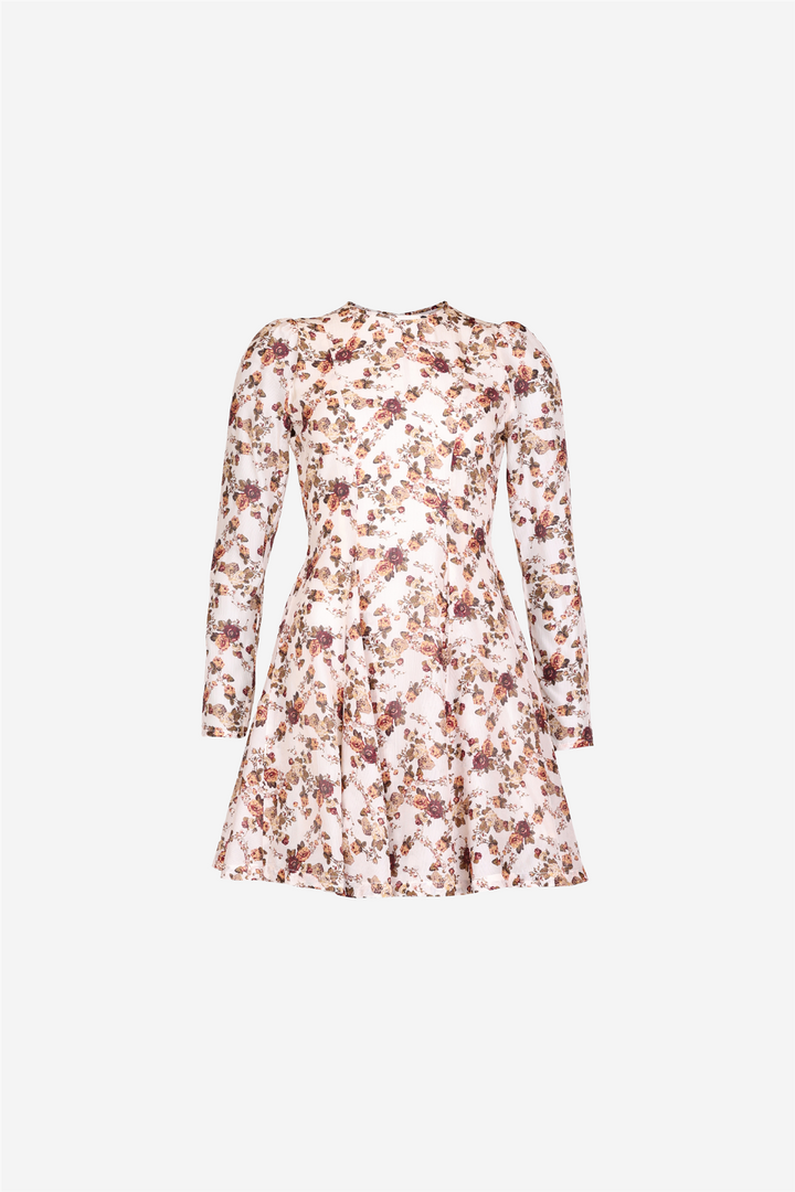 Organza Fitted Dress Vintage Posy
