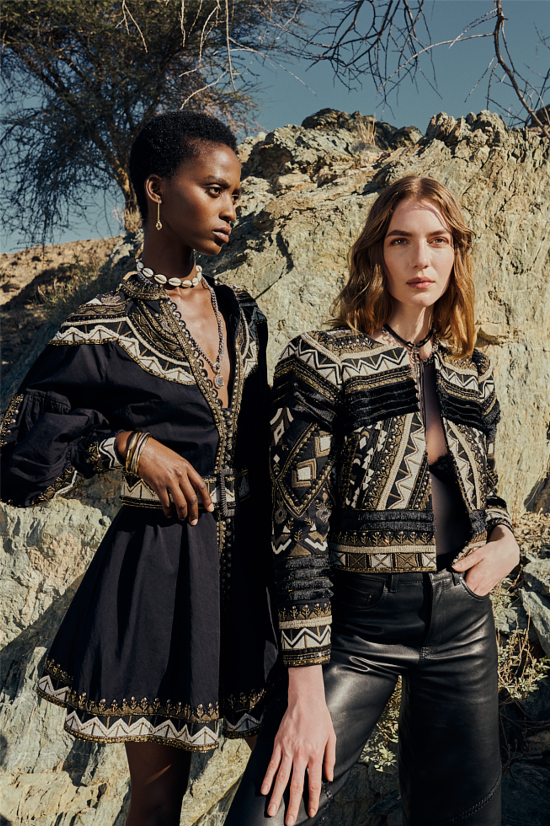 Renaissance Mini Dress Onyx Black