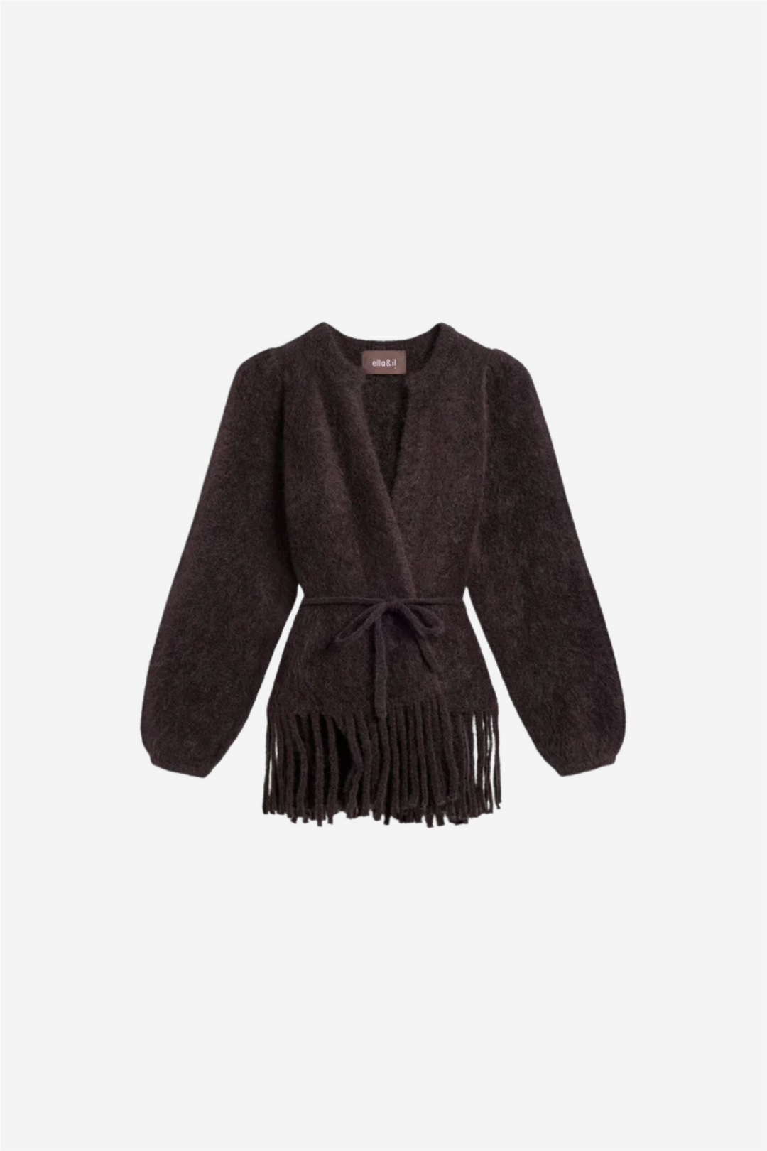 Fidele Chunky Cardigan Dark Brown