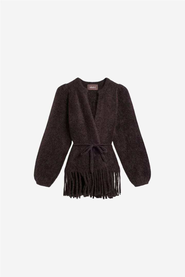 Fidele Chunky Cardigan Dark Brown
