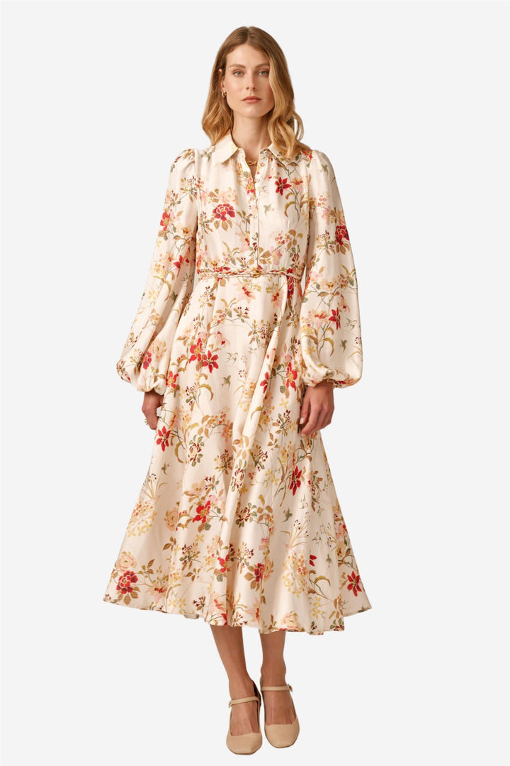 Viscose Shirt Dress Botanical