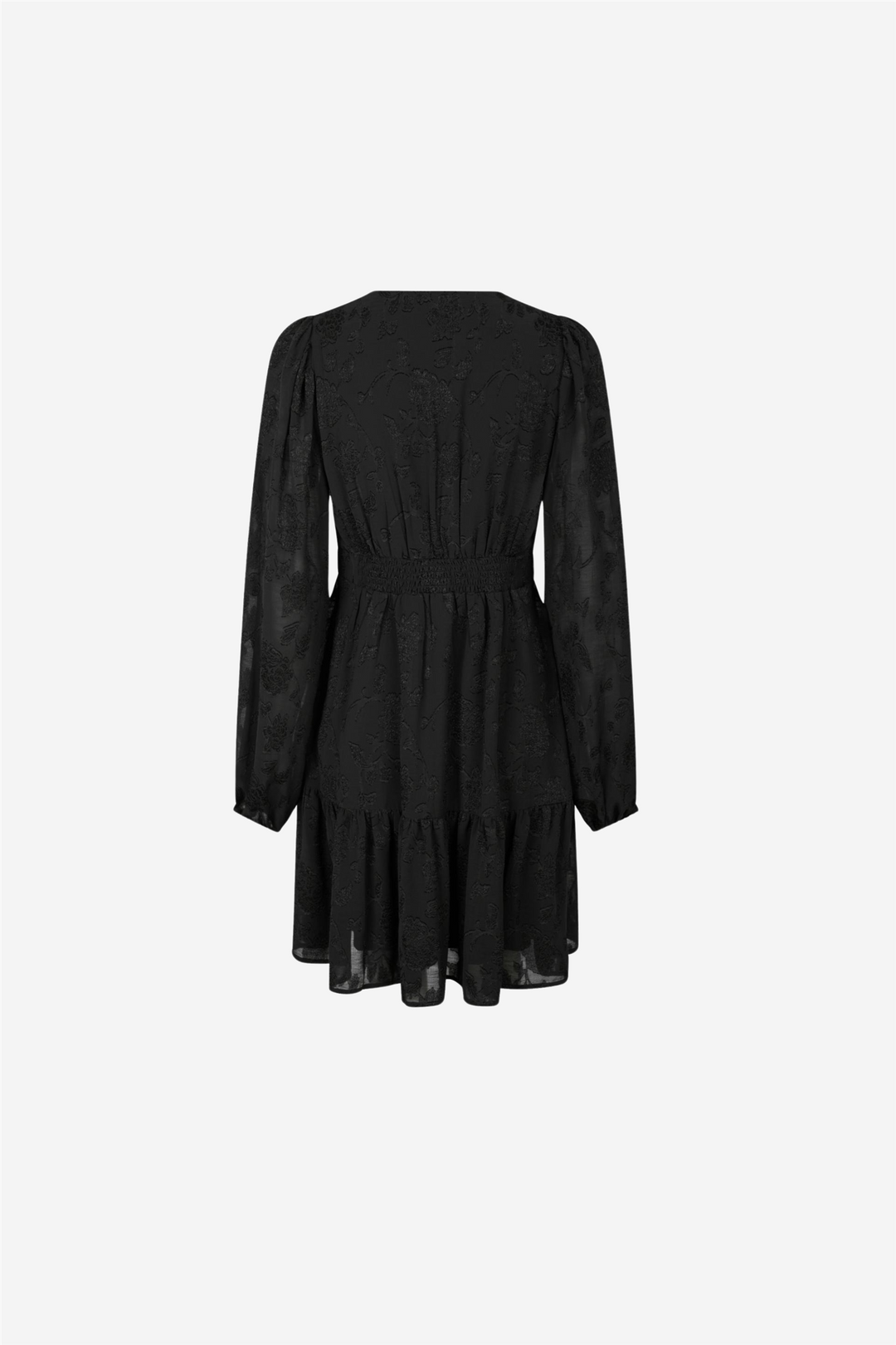 Rihana Burnout Dress Black