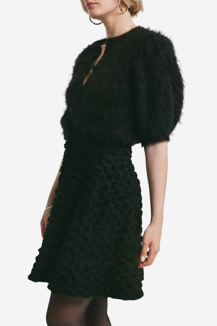 Decorated Mini Skirt Black