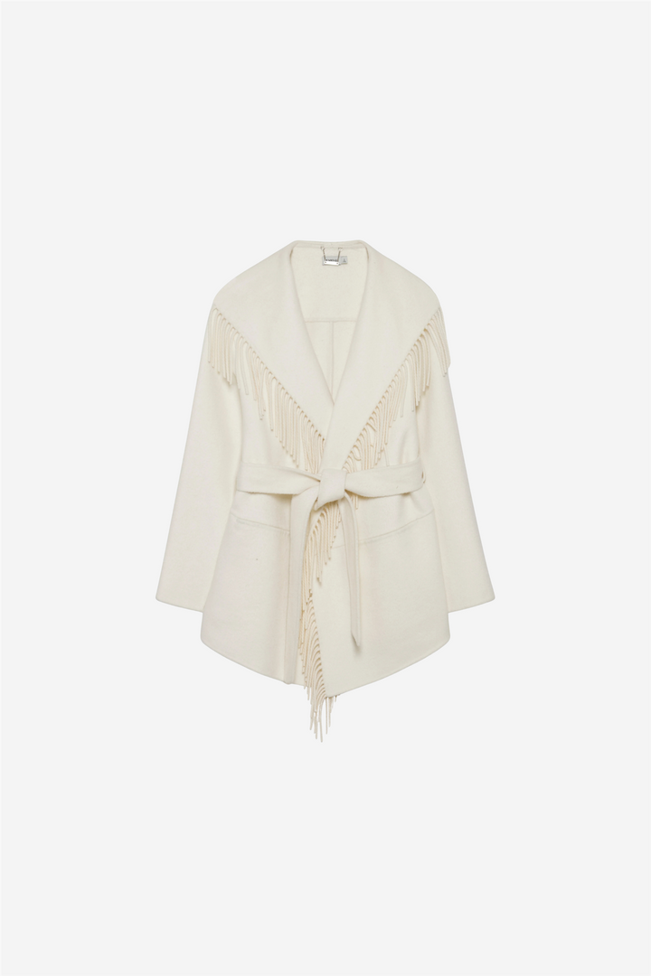 Rowen Fringe Jacket Frost