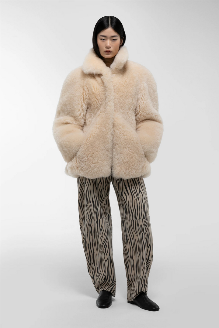 Maeve Shearling Jacket Butter Cream