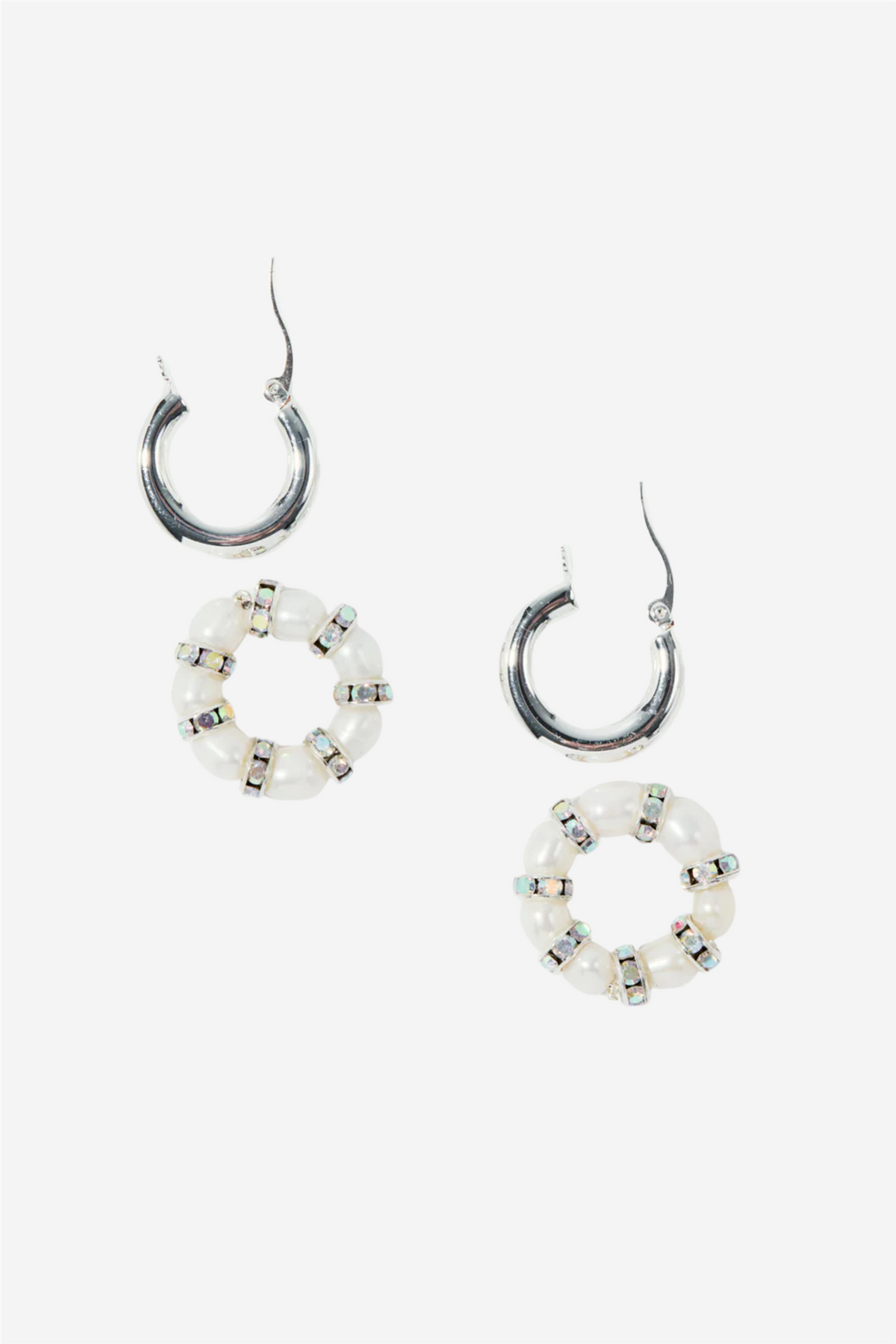 La Perla Créoles Silver