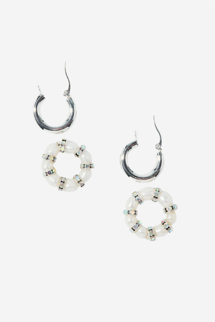 La Perla Créoles Silver