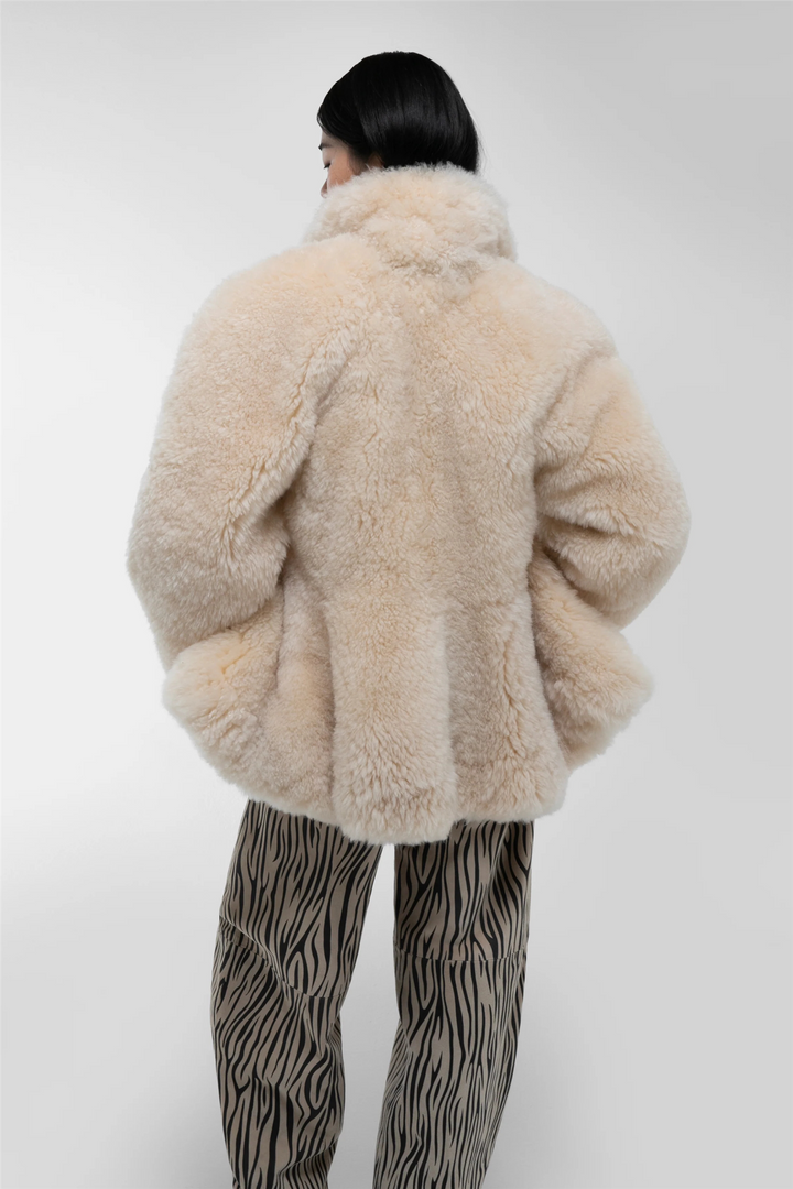 Maeve Shearling Jacket Butter Cream