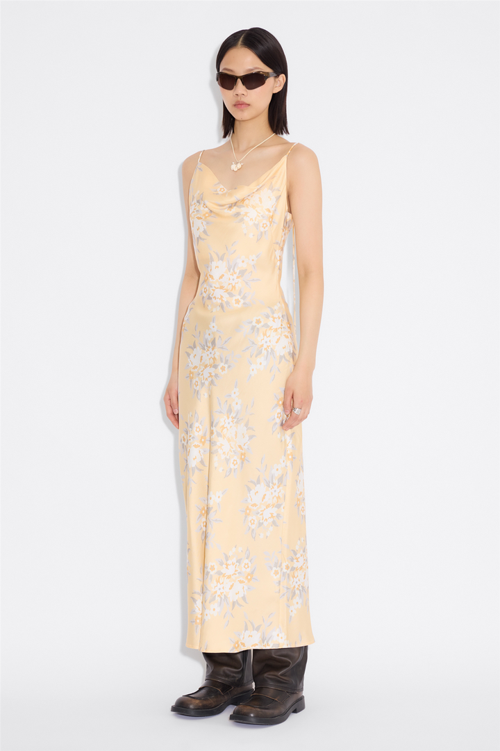 Eila Print Dress Lt. Orange mix