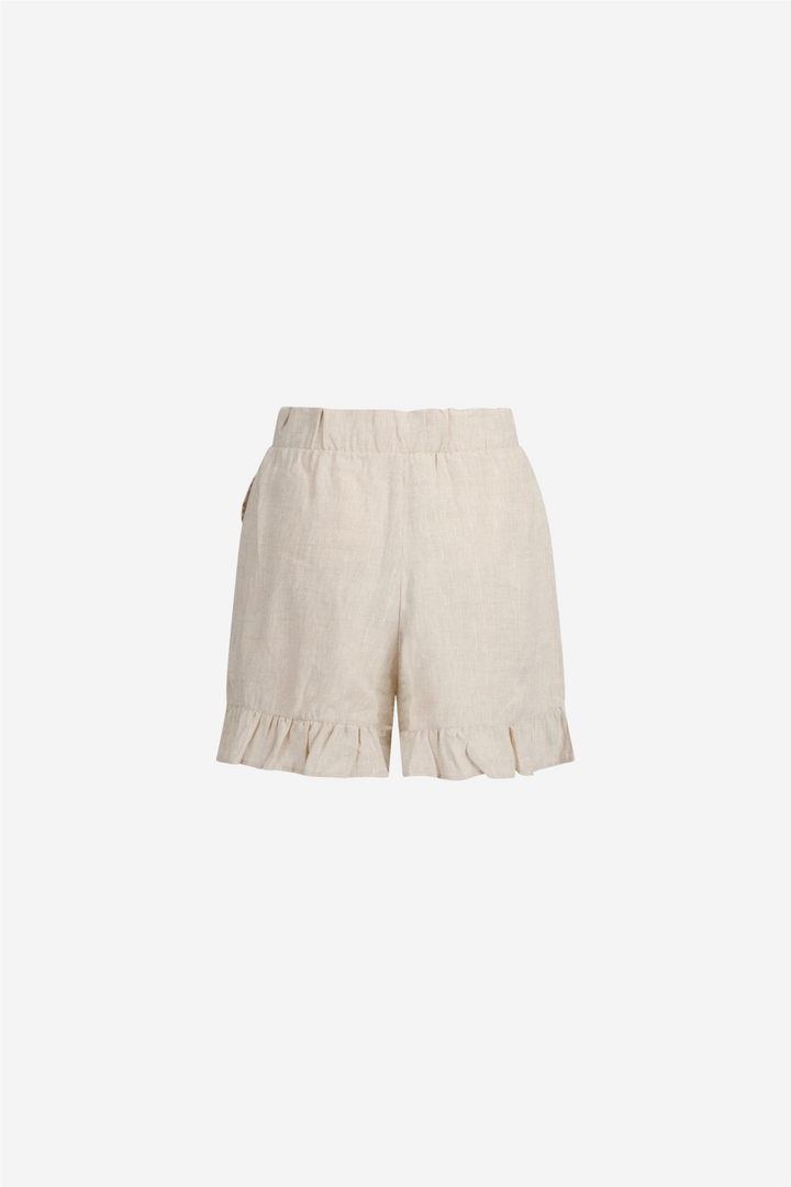 Mynthe Linen Shorts Beige Melange