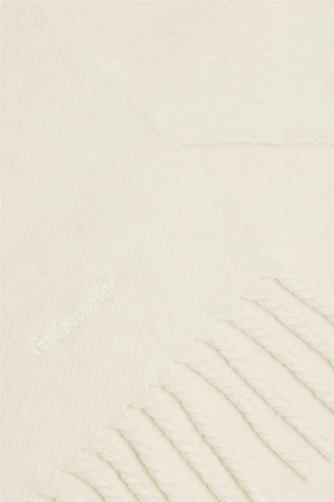 Idro Lambswool Tassel Scarf Ecru