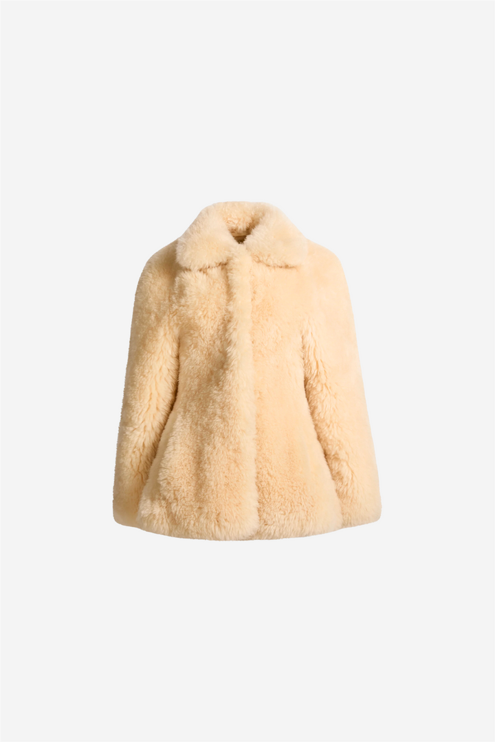 Maeve Shearling Jacket Butter Cream