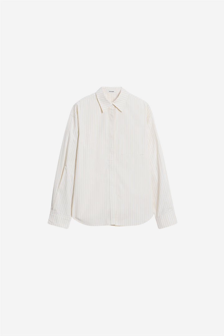 Loose Stripe Shirt Ecru Stripe