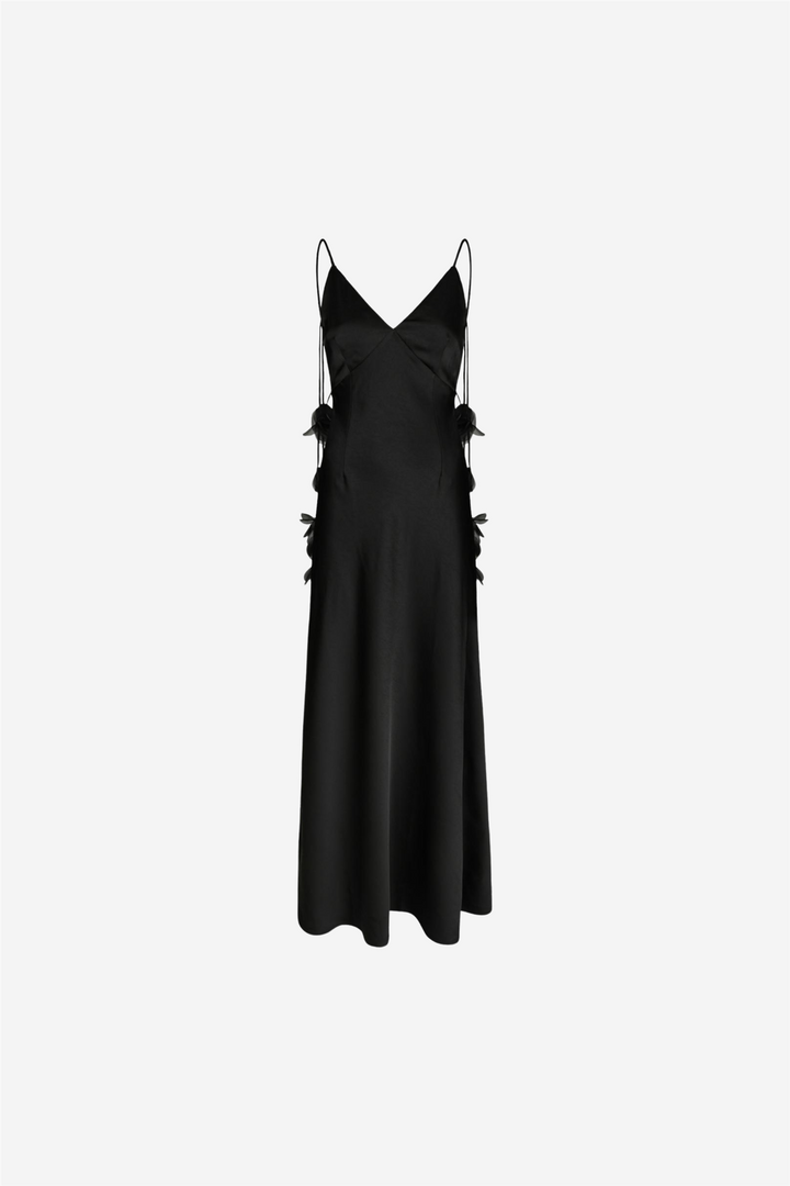 Colly Heavy Sateen Dress Black