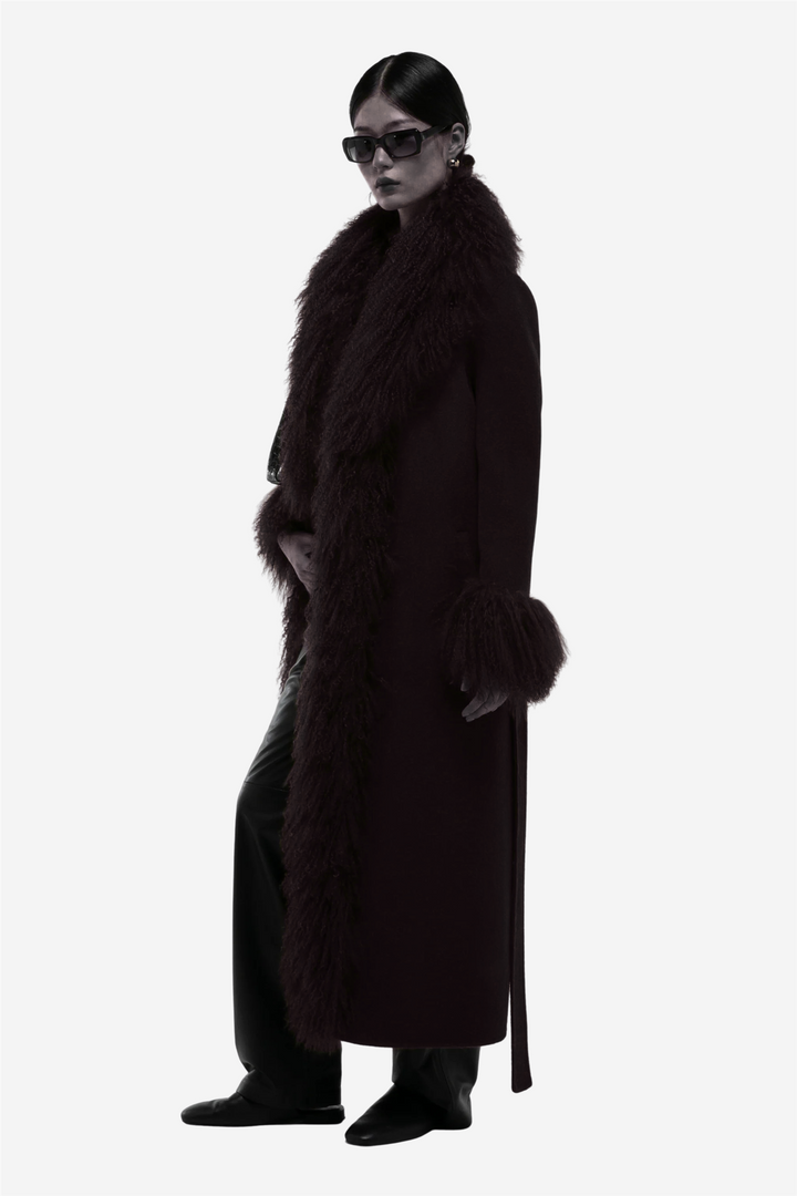 Lola Mongolian Coat Black