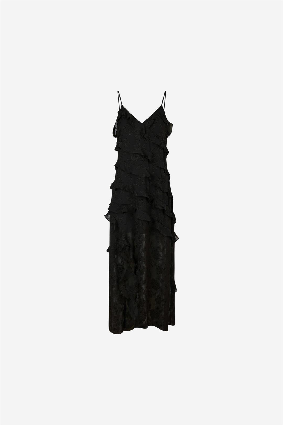 Palazzo Burnout Dress Black