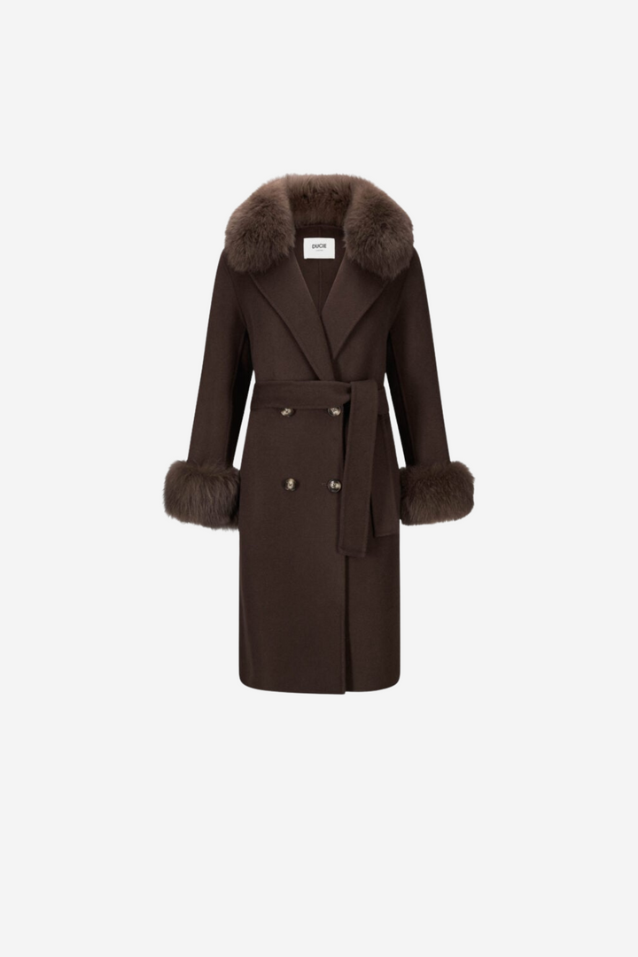 Marta Coat Brown