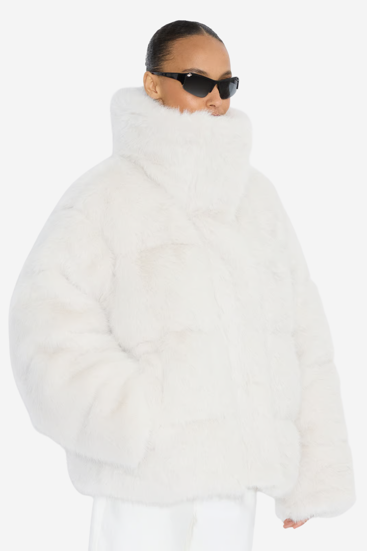 Steilia FauxFur Down Jacket Off White