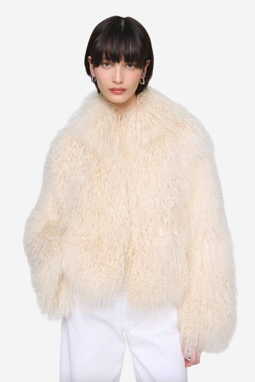 Rochelle Shearling Coat Off White