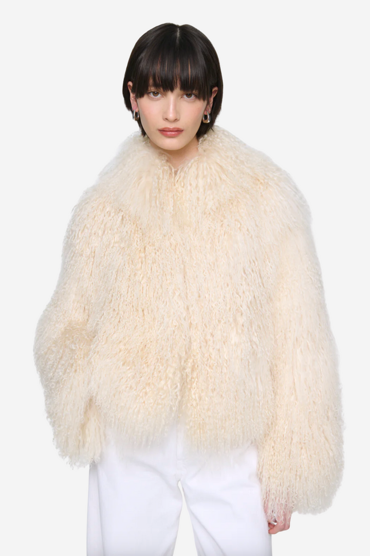 Rochelle Shearling Coat Off White