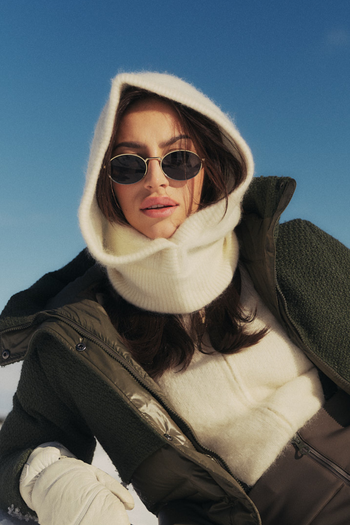 Kajsa Chunky Balaclava Bright white