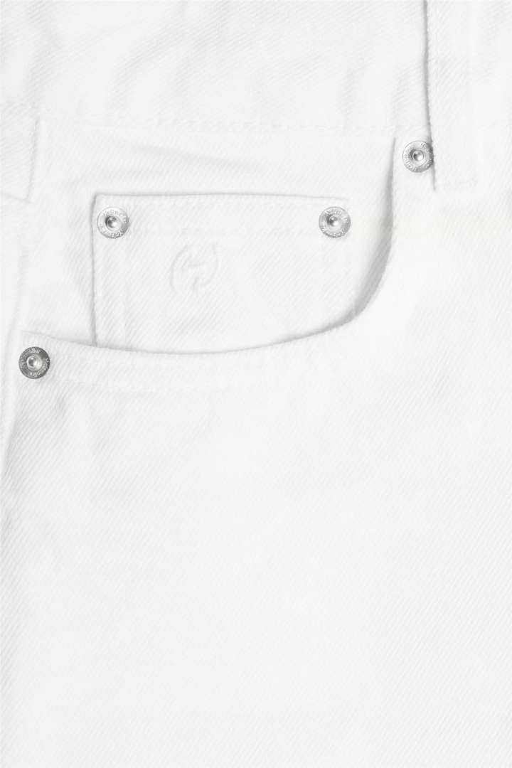 Denim Mini Skirt White