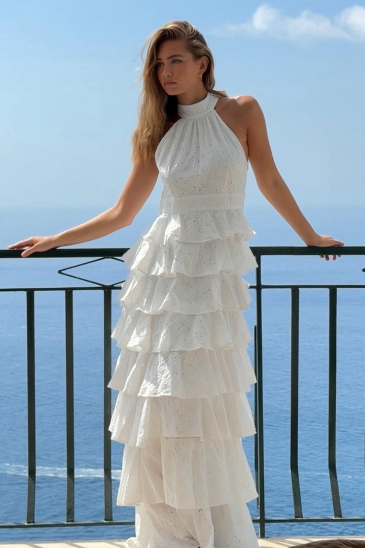 Angel maxi dress White