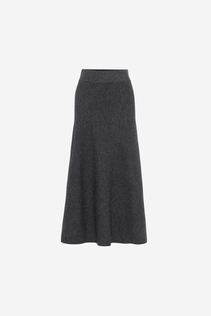 Valeria Merino Skirt Charcoal