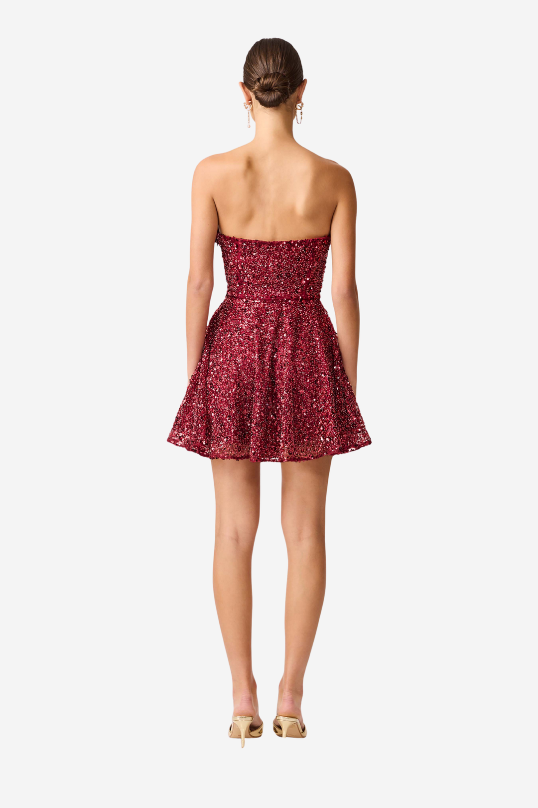 Carmen A Line Mini Dress Berry