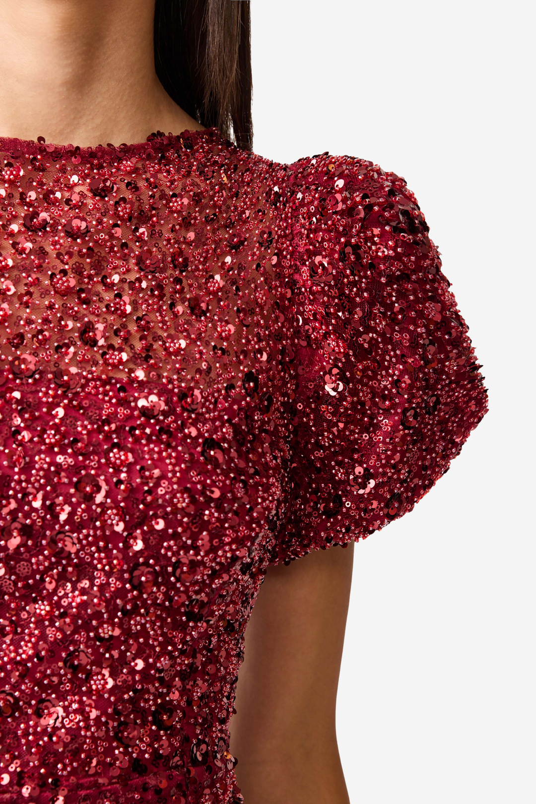 Carmen Midi Dress Berry