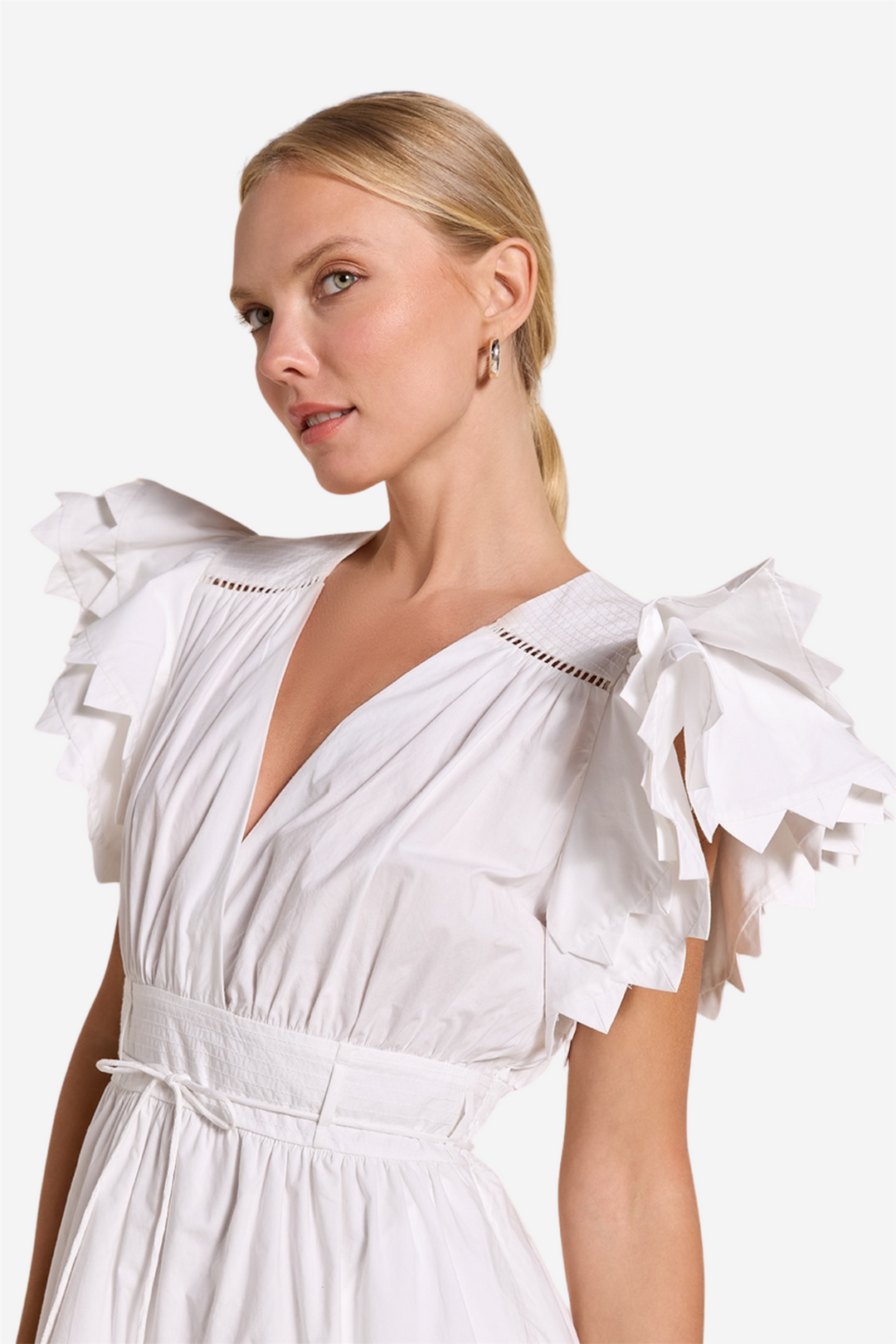 Sandy Lane Dress Crispy White