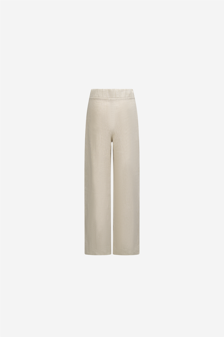 Molly Linen Pants Beige Melange