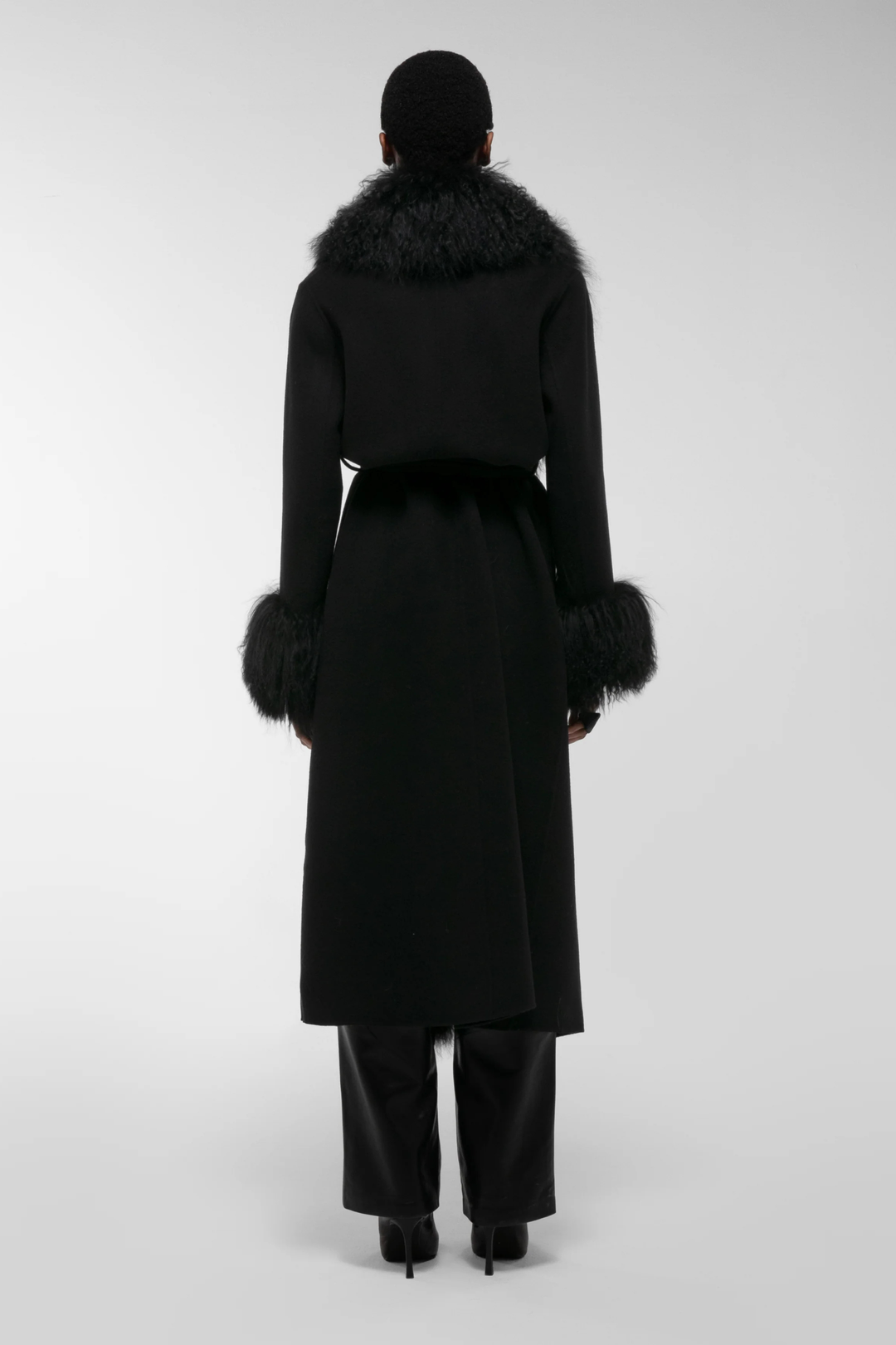 Lola Mongolian Coat Black