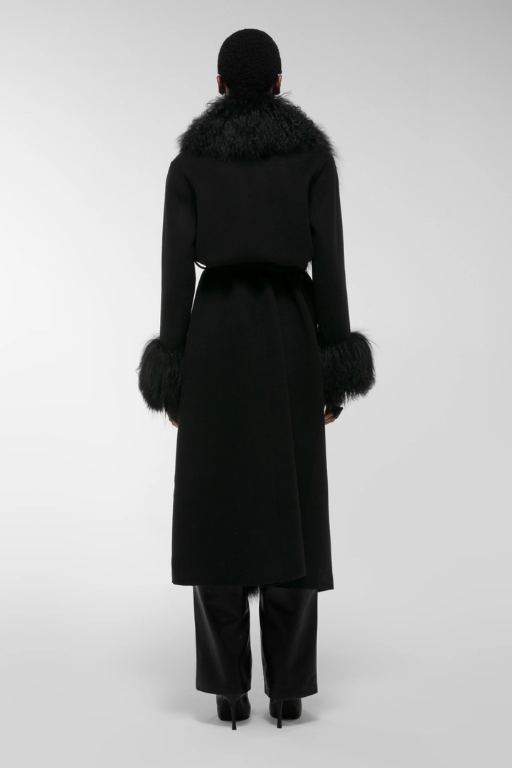 Lola Mongolian Coat Black