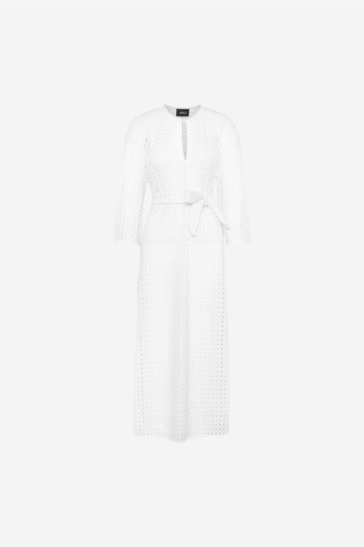 Liliana Crochet Dress White