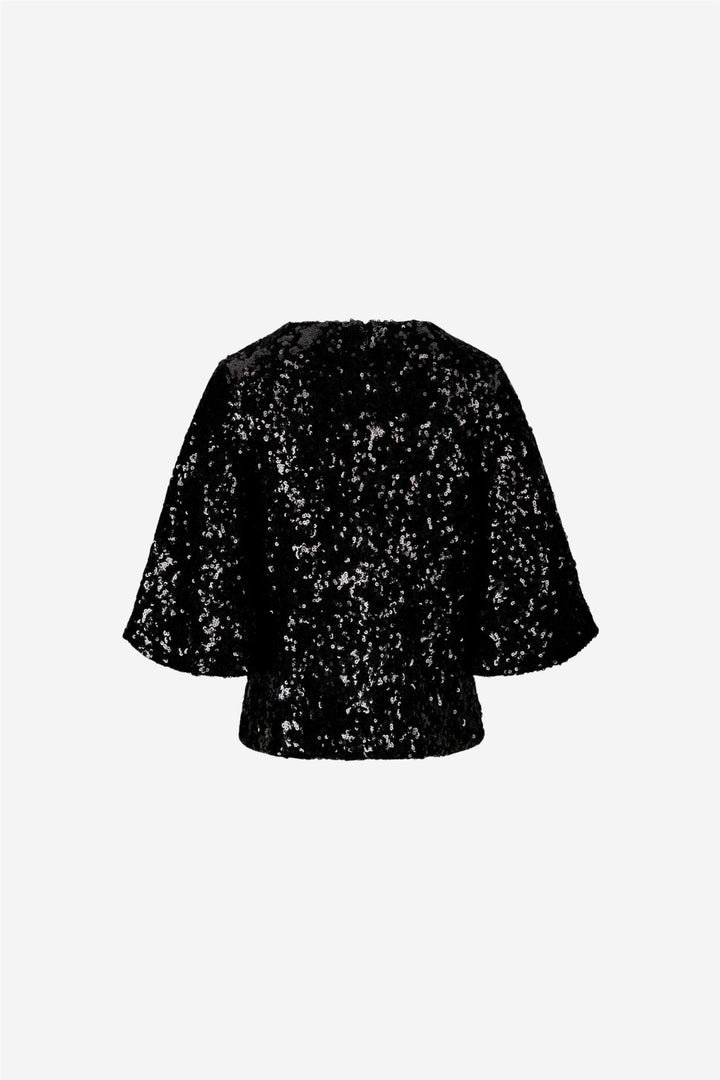 Lindsey sequin top Black