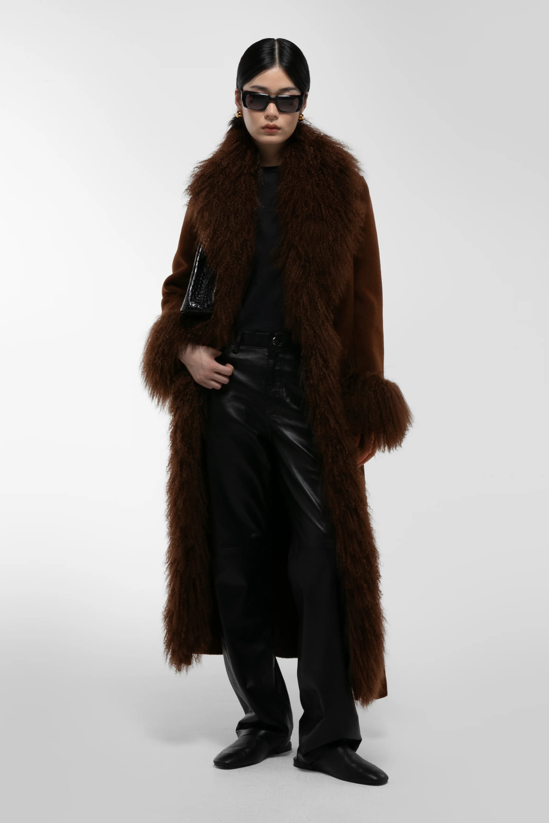Lola Mongolian Coat Brown