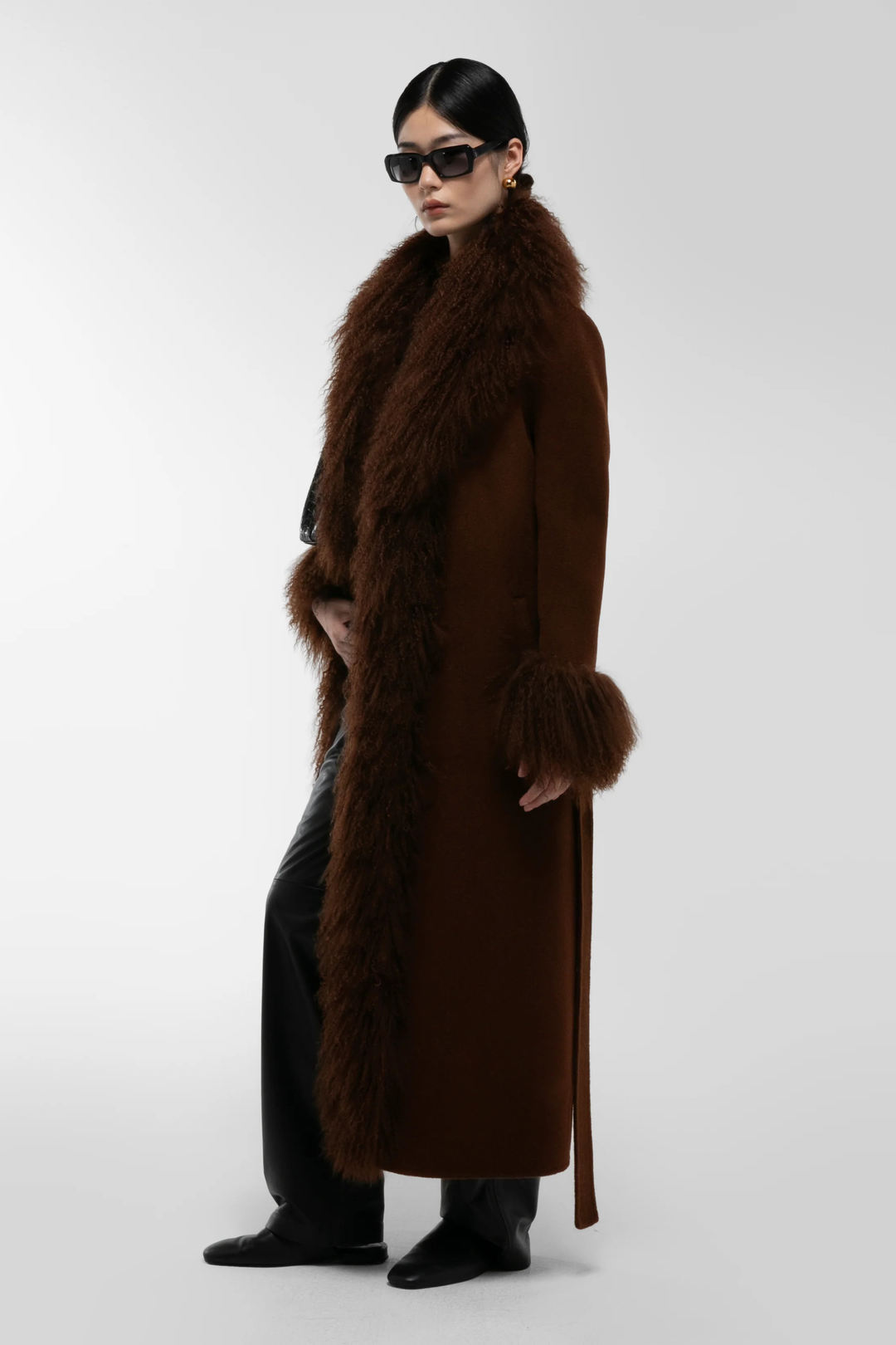 Lola Mongolian Coat Brown