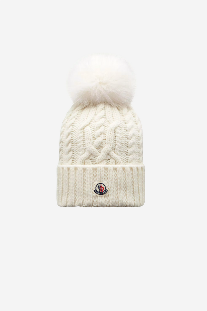 Berretto Tricot Optical White