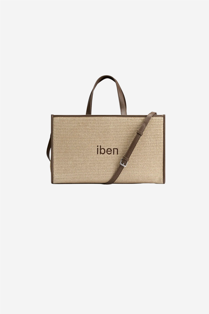 Straw Bag Medium Brown Straw