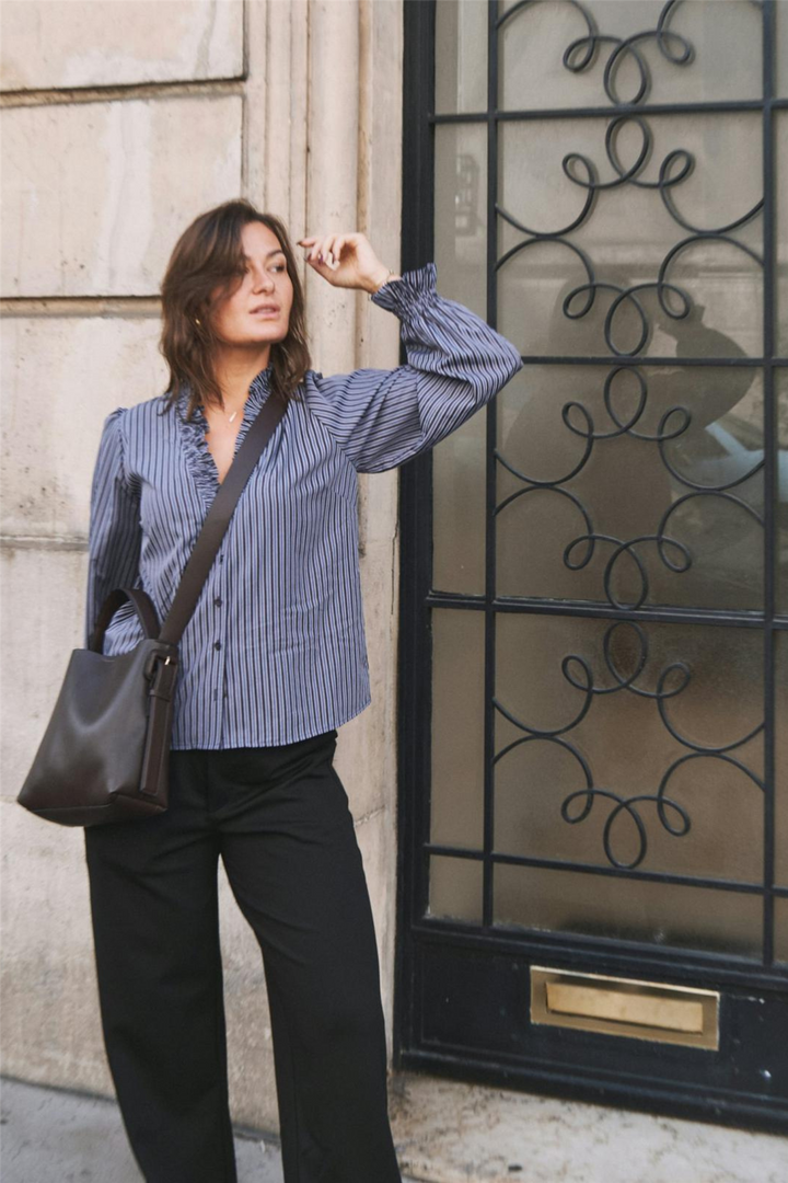 Brielle Twill Stripe Shirt